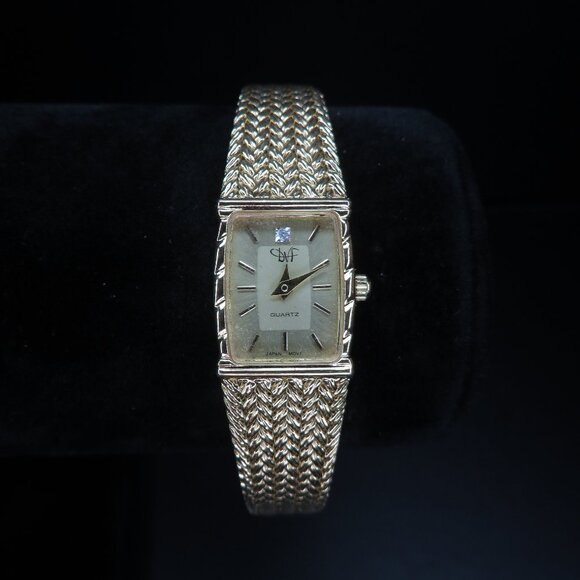 Gold Plated Mesh Stainless Steal Watch main image 4